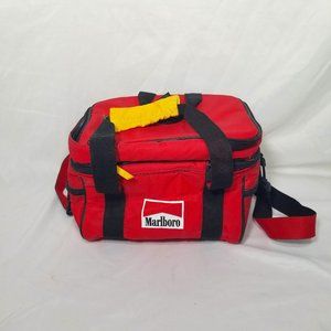 Vintage 90’s Marlboro Red Insulated Travel Cooler Lunch Bag Soft Sided **READ**
